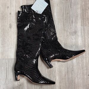 Antonio Melani New Without Box Women's Black Genuine leather high boots